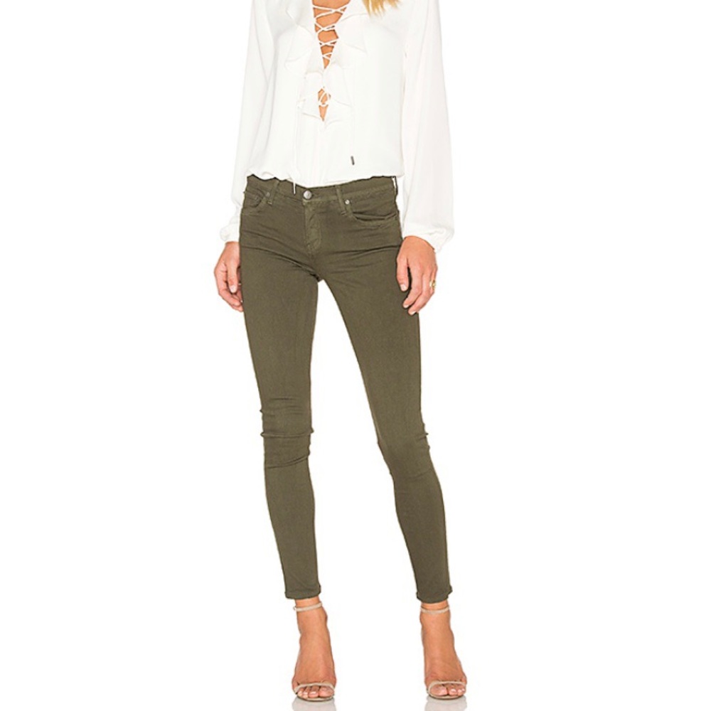 GRLFRND • 25 • Camo Green Candice Skinny Jeans